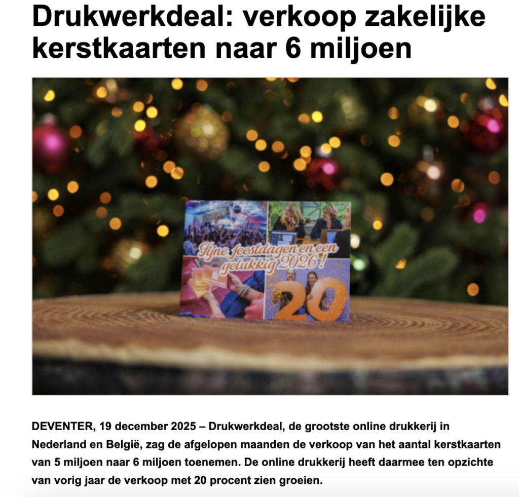 inleiding van een persbericht