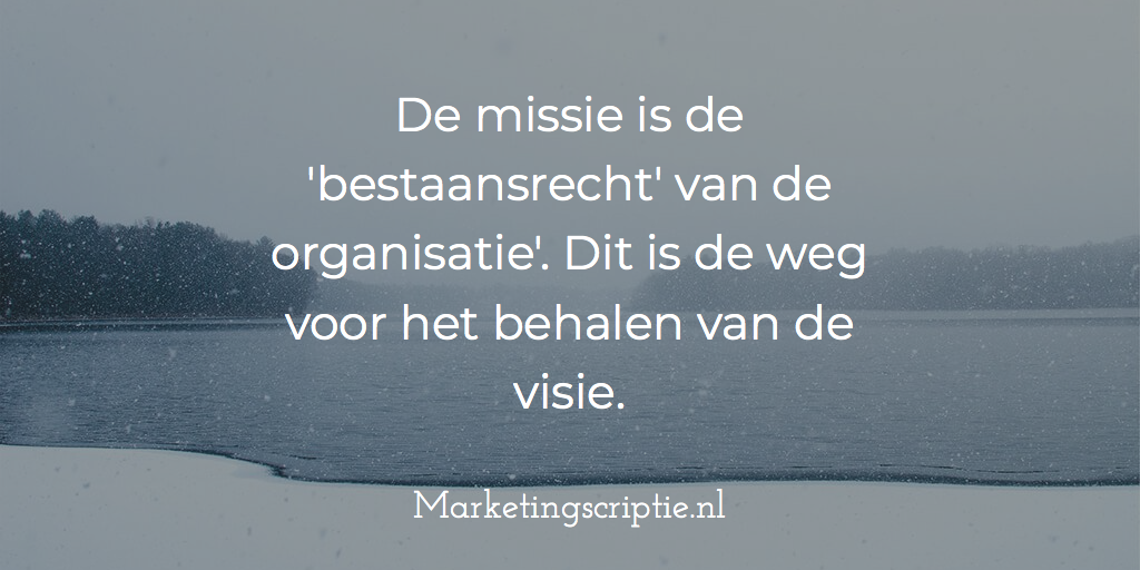 Missie formuleren