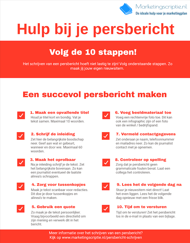 infographic persbericht maken