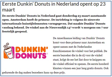 Persbericht voorbeeld