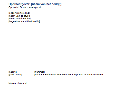 structuur marketingplan