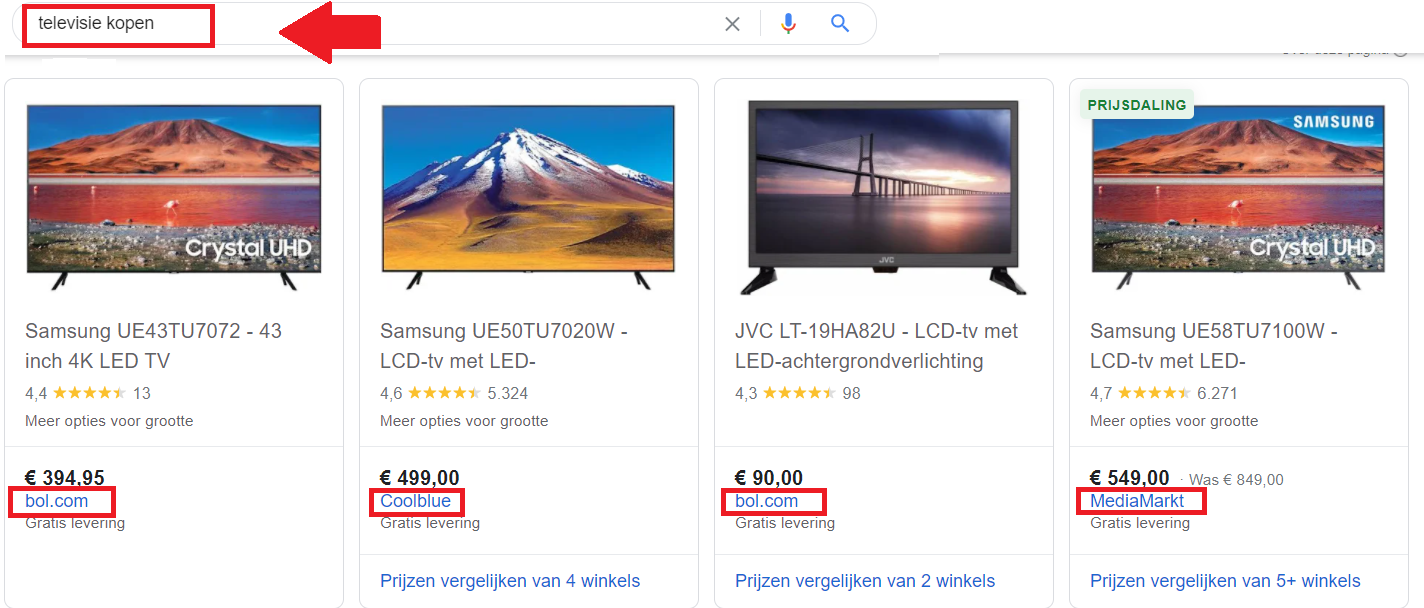 Televisies verkopen in je webshop