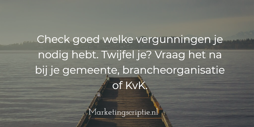 Vergunningen bedrijf starten