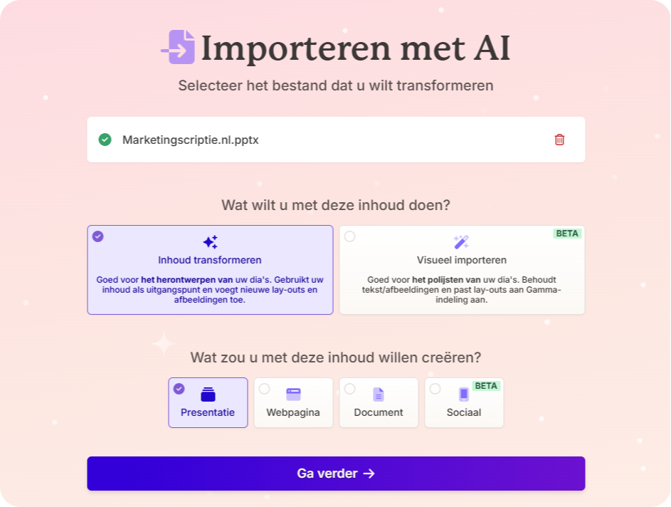 gratis powerpoint maken met AI