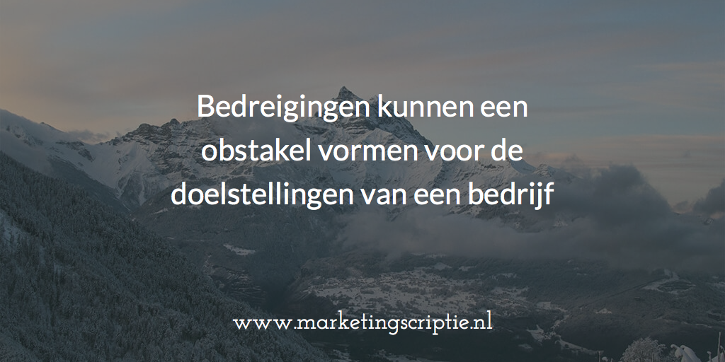 Bedreigingen swot analyse